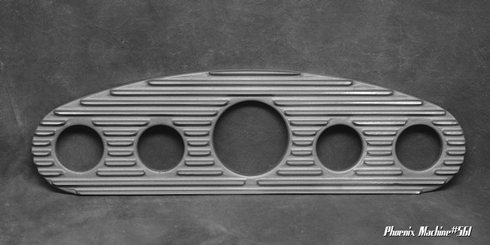 3 3/8 Five Gauge Cast Aluminum Hot Rod Panel